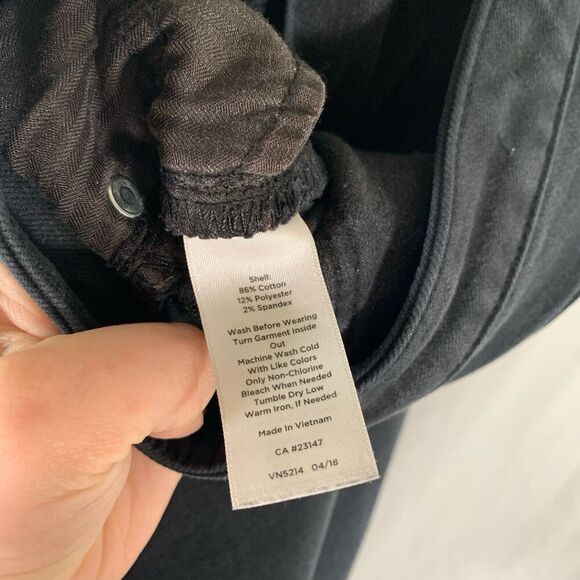 Talbots Flawless Jeans Women's 8 Black Denim Slim Ankle Curvy Mid Rise Cotton Bl - Picture 5 of 7